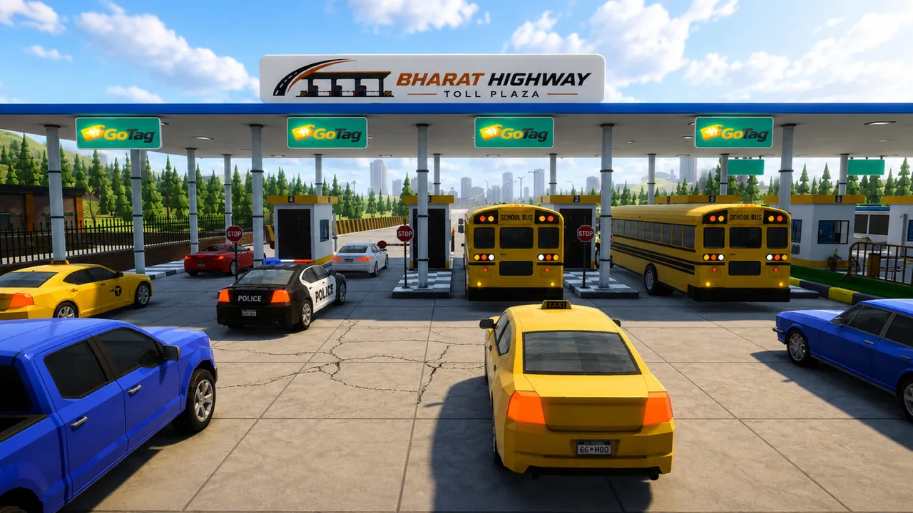 Toll Plaza Simulator — environment preview
