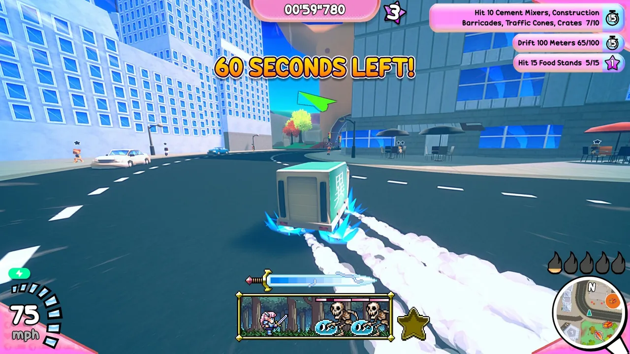 Truck-kun is Supporting Me from Another World?! — gameplay showcase