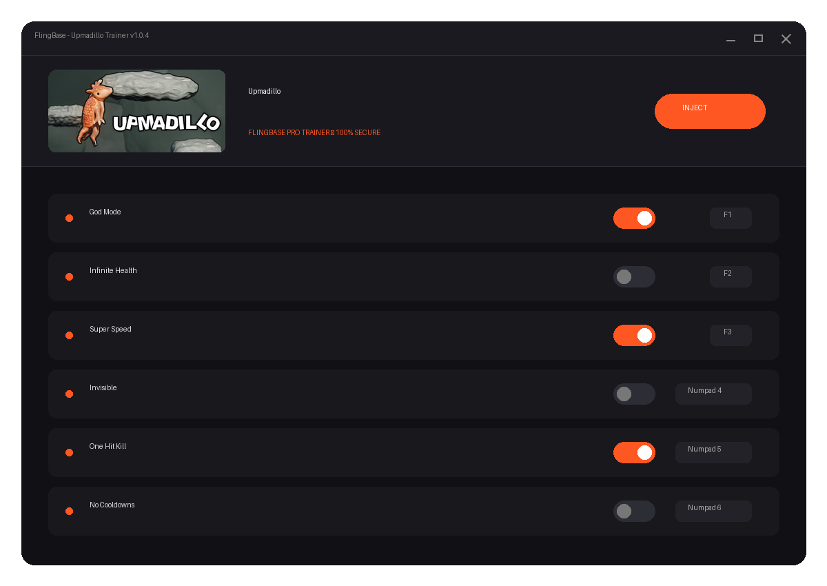 Upmadillo — environment preview